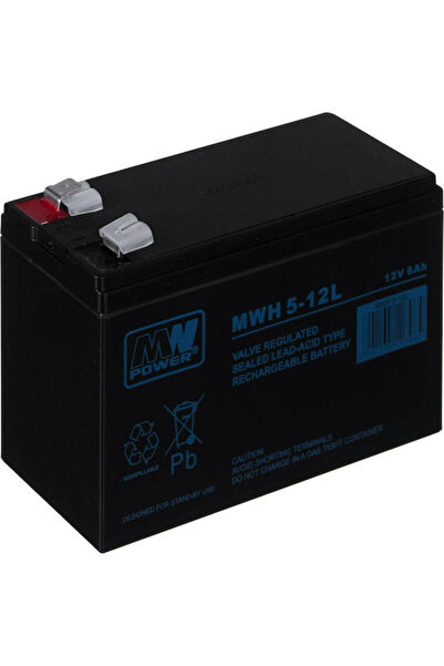 MW Power Μπαταρία UPS με χωρητικότητα 6Ah και τάση 12V MWH 5-12L 1 τεμάχιο