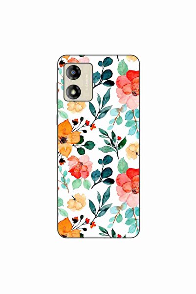 OEM Husa compatibila cu Motorola Moto E13 Silicon Gel Tpu Model Painted Flowers