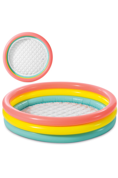 varioshop Piscină gonflabilă pentru copii VarioShop ® 114 x 25 cm, 3 inele go...