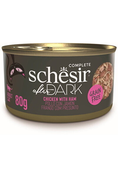 Schesir After Dark cat food, Chicken and Ham soup 80 gr