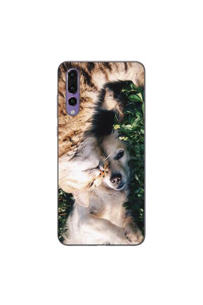 OEM Husa compatibila cu Huawei P20 Pro Silicon Gel Tpu Model Caine si Pisica