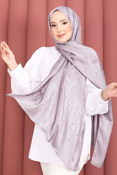 EBRUTESETTÜR سلسلة شالات الجاكار ذات النمط المميز باللون الرمادي