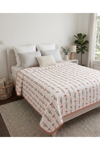 Ahsela Home Pamuklu Yazlık Pike – Terletmeyen Pamuklu Serin Konfor Çift Kişilik