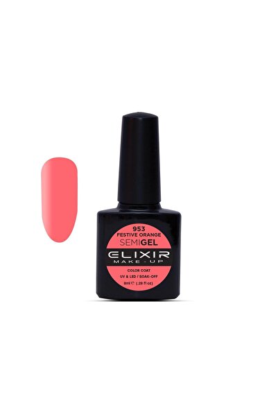 Elixir SEMI GEL (ΗΜΙΜΟΝΙΜΟ ΒΕΡΝΙΚΙ) - 953 (FESTIVE Orange) 8ML