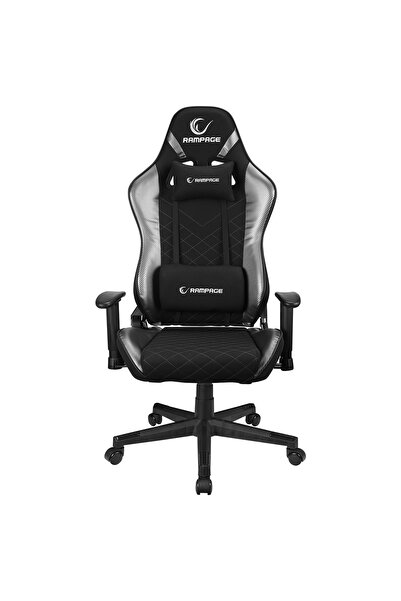Rampage KL-R83 CARBON Üst Seviye Terletmez Kumaş Gri/Siyah Gaming Oyuncu Koltuğu