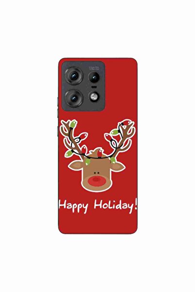OEM Husa compatibila cu Motorola Edge 50 Pro Silicon Gel Tpu Model Craciun Re...