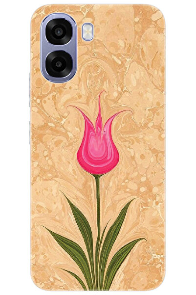 Ceppare Oppo A6X / A6T / A6T 5G Uyumlu Kılıf Desen Baskılı Silikon Lale Tasar...