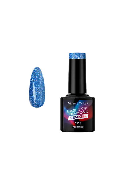 Elixir LASER DIAMOND SEMI GEL (ΗΜΙΜΟΝΙΜΟ ΒΕΡΝΙΚΙ) -1193 (DENIM Blue) 8ML