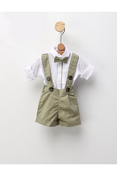 MiniKids Set elegant 3 piese Pavel verde fistic