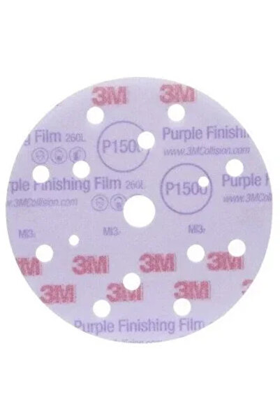 3M Hookit Abrasive Disc 260L, P1500, 15 Holes, 150mm