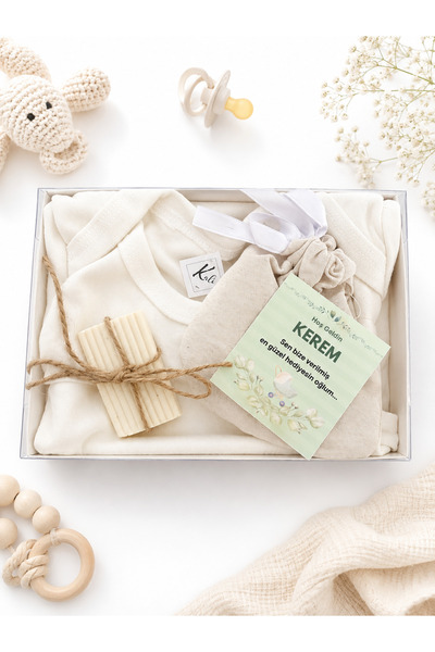 kali ateiler Kişiselleştirilmiş erkek bebek hediye seti