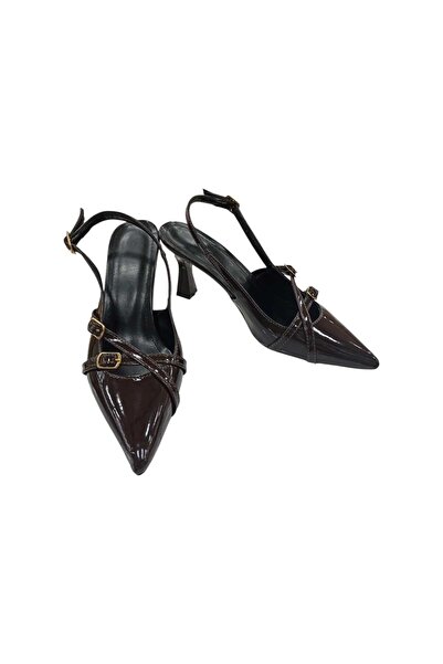 Acarbey Lacquer Leather Heeled Sitellettes