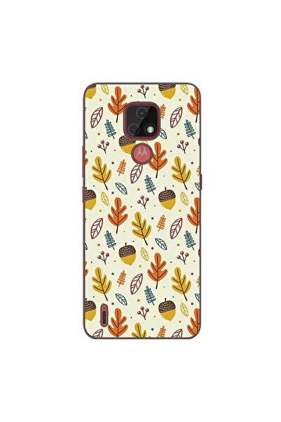 OEM Husa compatibila cu Motorola Moto E7 Silicon Gel Tpu Model Autumn Pattern
