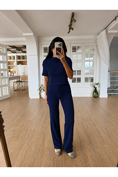 STYLE STOP Women's Short Sleeve Top and Bottom Summer Waffle Set