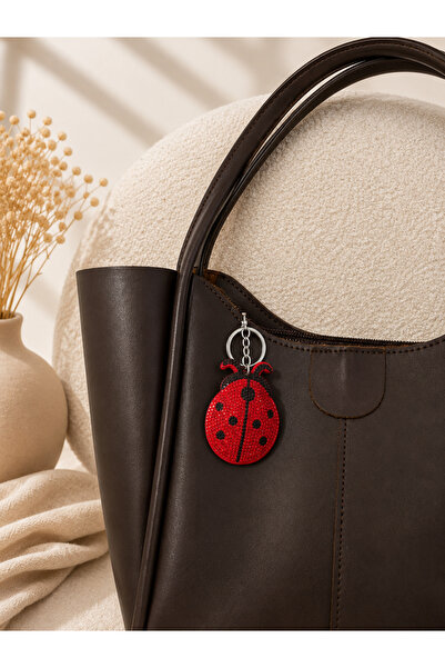 Kumru Studio Stone Ladybug Bag Charm