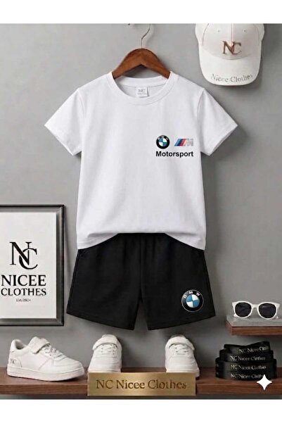NC Nicee Clothes LETNJA DEČJA MAJICA I KRATKE PANTALONE UNISEKS (MALI BMW PRI...