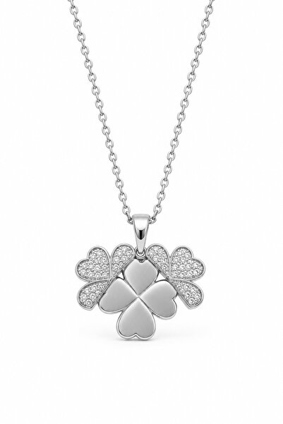 MakeWell Collapsible Heart Clover Butterfly Winged Heart Necklace – Gold and ...