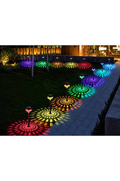EGROSS 2 lămpi solare decorative RGB pentru grădină. Iluminare spectaculoasă ...