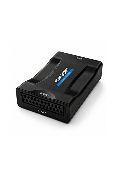 Microcase HDMI to SCART Dönüştürücü 1080P Adaptör Güç Adaptörlü Çevirici AL5747