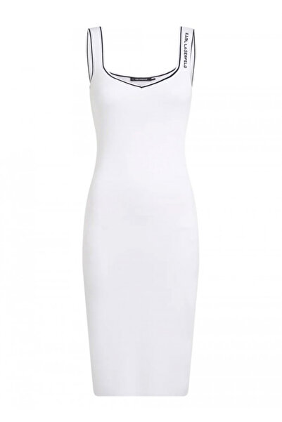Karl Lagerfeld Γυναικείο Αμάνικο Φόρεμα Λευκό A2W13018-100 WHITE