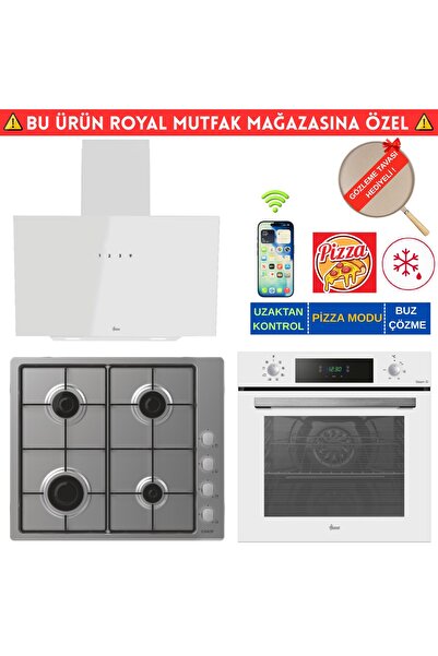 Hoover M3R Telefon Bağlantılı İnox Beyaz Ankastre Set (HO3158IN+ Cand-y CHW6L...