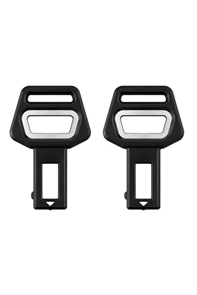 OEM Metal Detaylı Lüks Araç İçi Toka- Siyah (2 Adet)