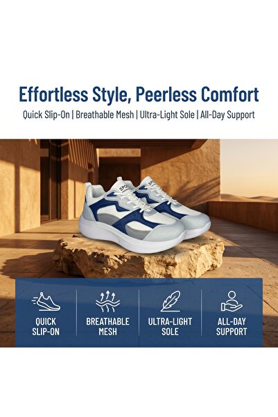 SAUDI STEPS Comfort Cushioned Insole Unique Italian Designed Men Breath Mesh ...