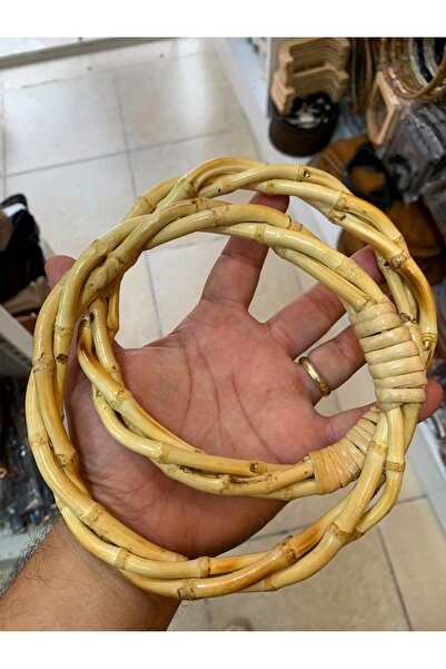 Rengarenk tuhafiye ve hobi Bambu Çanta Sapı Çift