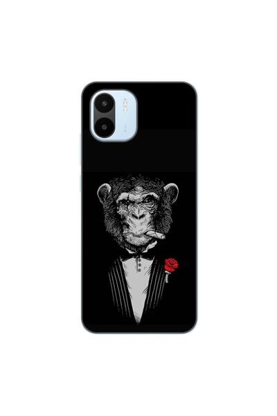 OEM Case compatible with Xiaomi Redmi A1 Silicone Gel Tpu Model Cigar Monkey