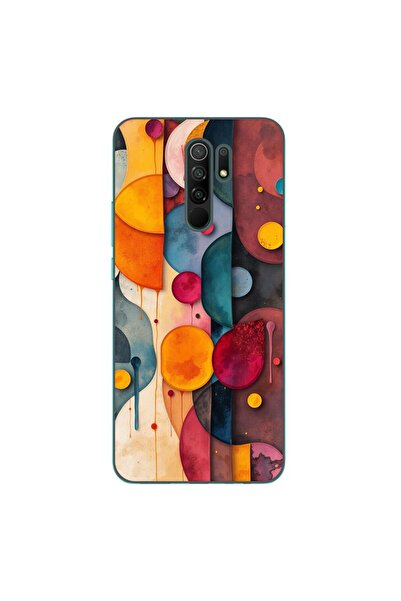 OEM Husa compatibila cu Xiaomi Redmi 9 Silicon Gel Tpu Model Abstract Shapes ...