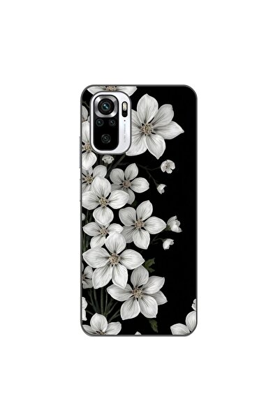 OEM Θήκη συμβατή με Xiaomi Poco M5s από σιλικόνη gel TPU με σχέδιο Λευκά Λουλ...