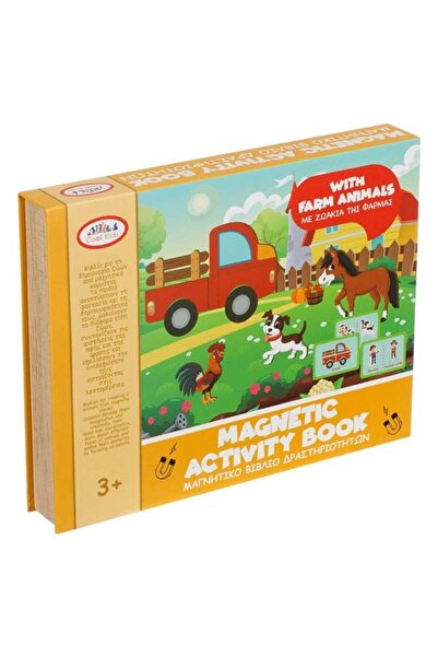 BAMI NETWORK Joc magnetic animale ferma copii 3+ ani activitati creative