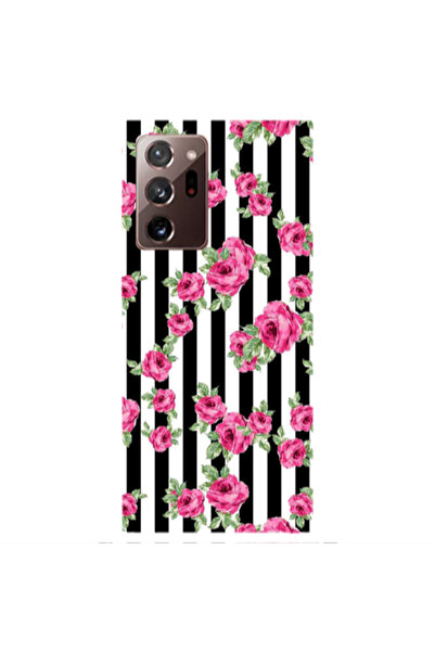 Other Samsung Note 20 Ultra Roses and black line Transparent Silicone TPU Θήκη
