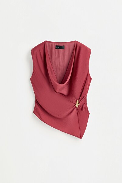 LEFTIES Taş detaylı saten top