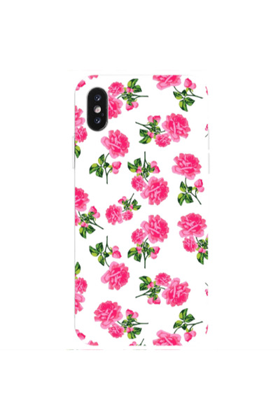 Other Apple iPhone Xs Max Roses White Transparent Silicone TPU Θήκη