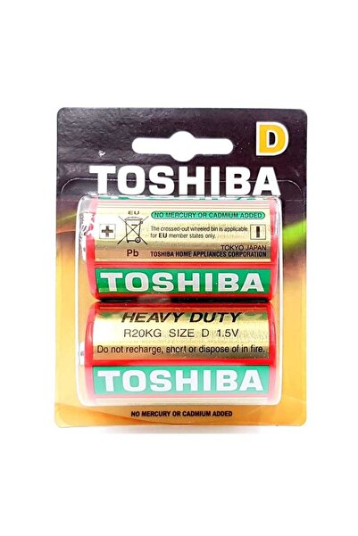 Toshiba Set of 2 non-alkaline R20 batteries