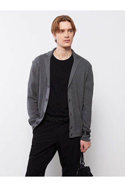 LC Waikiki Standard Fit Shawl Collar Men's Knitwear Cardigan