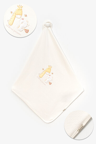 Bebitof Cute Giraffe and Teddy Bear Patterned 85X88 Cm. Double Layer Quilted ...