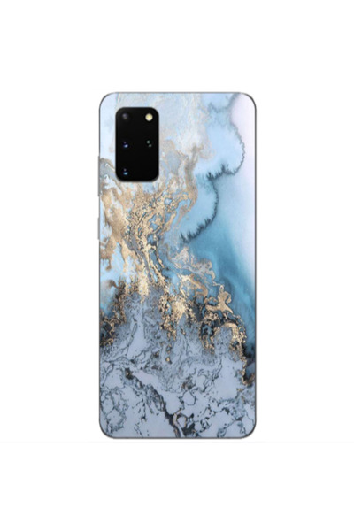 Other Samsung S20 Plus Marble Gold Design Transparent Silicone TPU Θήκη