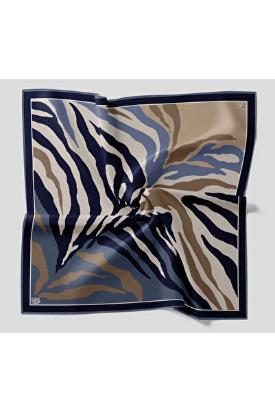 Levidor Crystal Scarf Zebra Pattern Indigo Blue