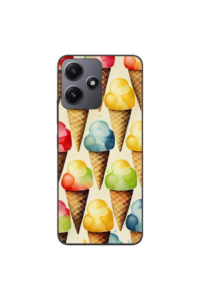 OEM Husa compatibila cu Xiaomi Redmi 12 5G Silicon Gel Tpu Model Icecream Pat...