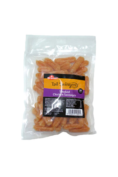 Tail Swingers Dog rewards, smoked chicken sausages, 0.375Kg, 48-50 pcs, healt...