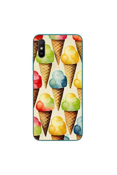 OEM Husa compatibila cu Xiaomi Redmi 9A Silicon Gel Tpu Model Icecream Pattern