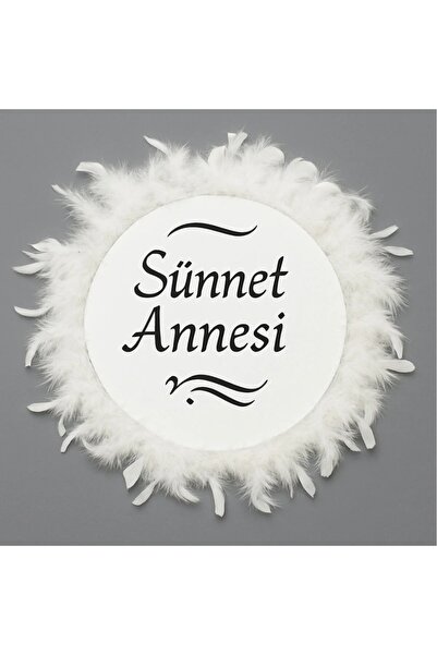 Evsay Tüylerle Süslenmiş Sünnet Tefi Vurmalı Çalgı Def Müzik Aleti Sünnet Ann...
