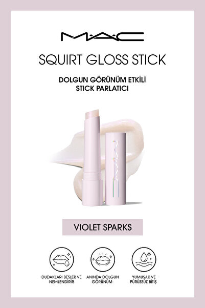 M.A.C M·A·C Squirt Gloss Stick Dolgun Görünüm Etkili Stick Parlatıcı - Violet...