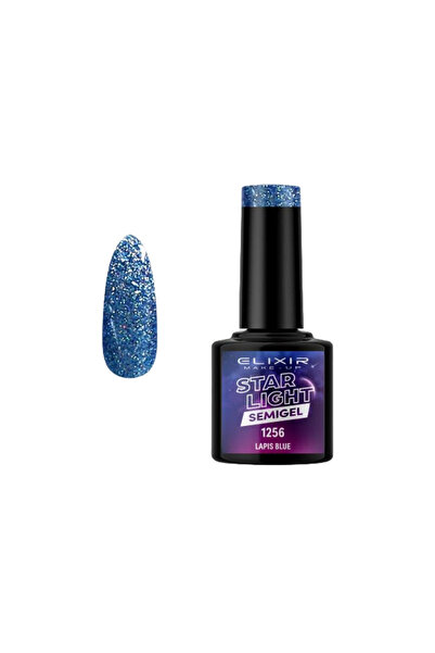 Elixir STAR LIGHT SEMI GEL (ΗΜΙΜΟΝΙΜΟ ΒΕΡΝΙΚΙ) -1256 (LAPIS Blue) 8ML
