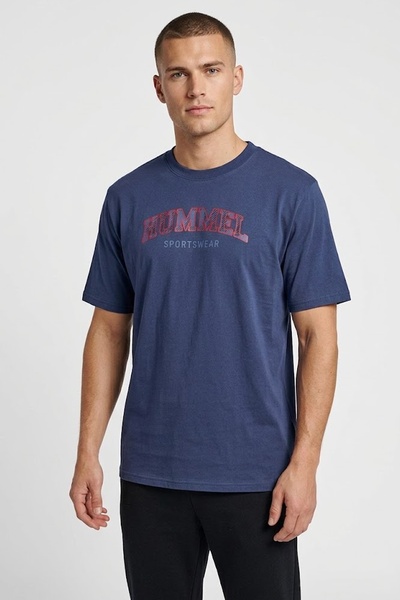hummel Hmlveulco T-Shirt S/S Men's T-Shirt 912367-7459 Dress Blues