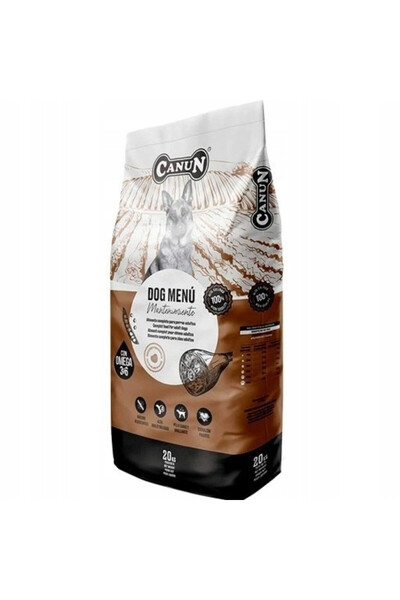 CanUn Hrană pentru câini Dog Menu 20 kg cu vită
