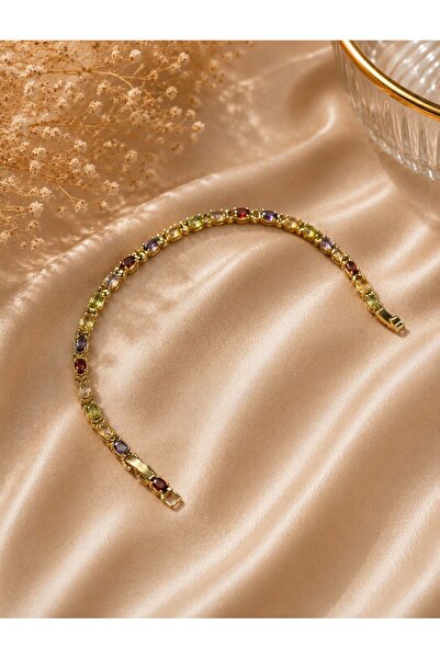 aurajewelery RENKLİ TAŞ ZARİF CM BİLEKLİK