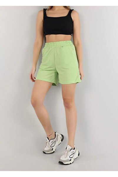 rose tml giyim Women's High Waist Double Pocket Casual Sports Shorts